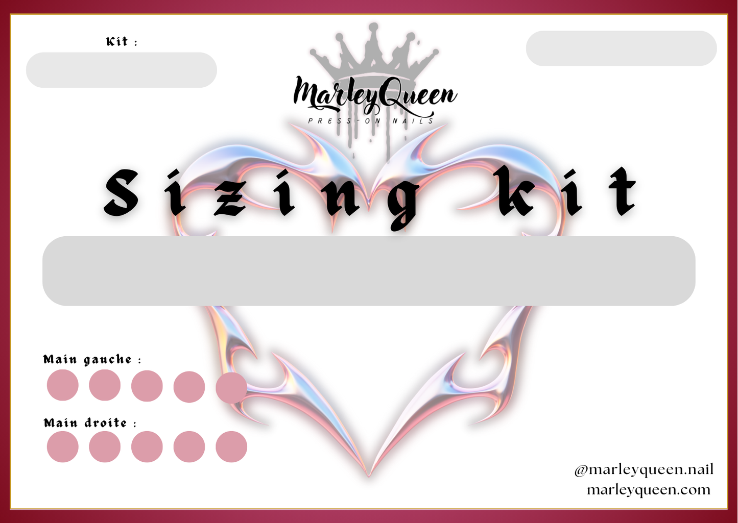 Sizing kit